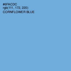 #6FACDC - Cornflower Blue Color Image